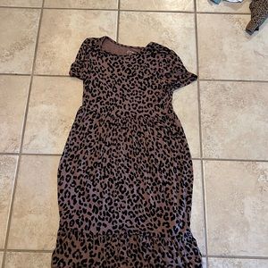Cheetah print dress